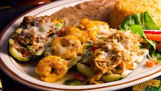 Filled Zucchini Beef, Chicken, Shrimp ood that delivers, filled zucchini Ricardo's Place 92675